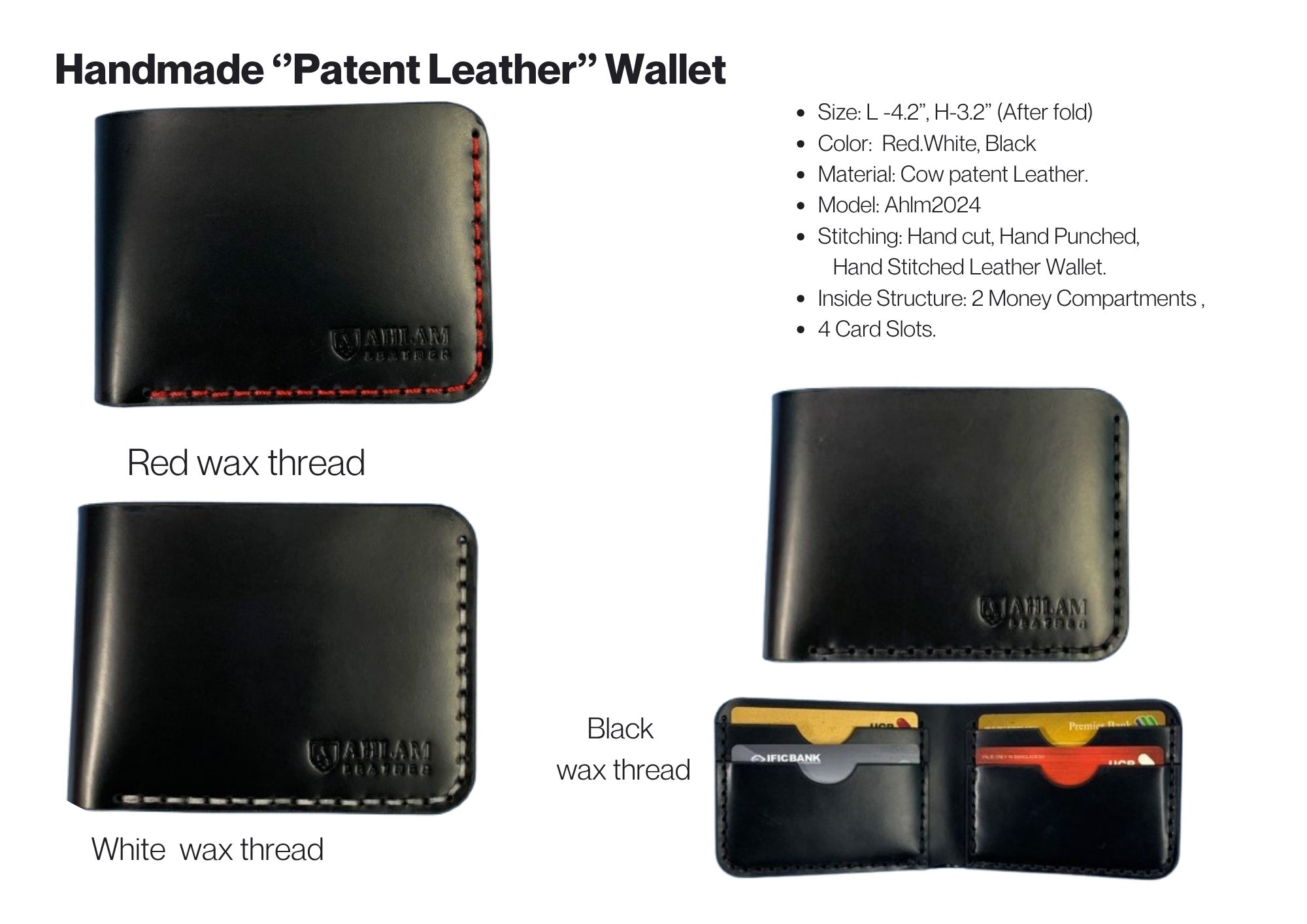 Handmade ‘’Patent Leather’’ Wallet