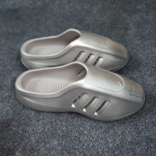 Silver Foam Slides – Foam Sandals